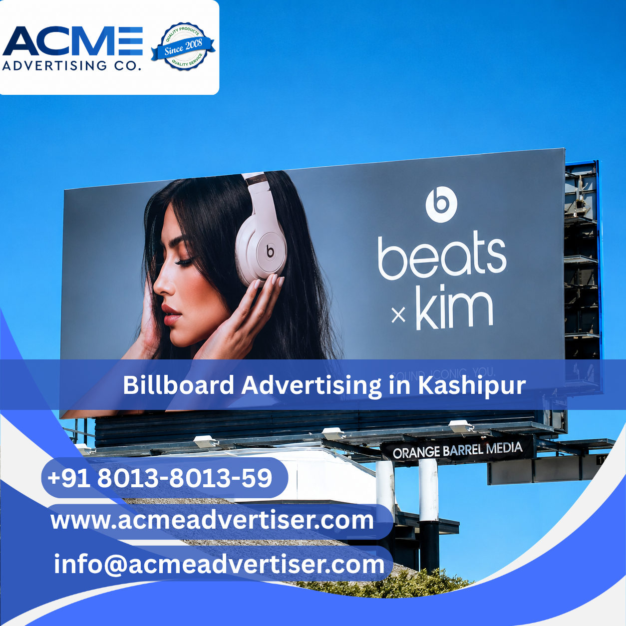 Billboard Advertising Company in Kashipur Bypass fcg Gaba chowk - Uttarakhand