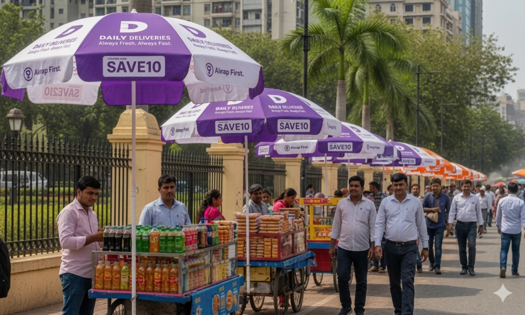 Promotional Umbrella Advertising in delhi with Acme Advertising Co.