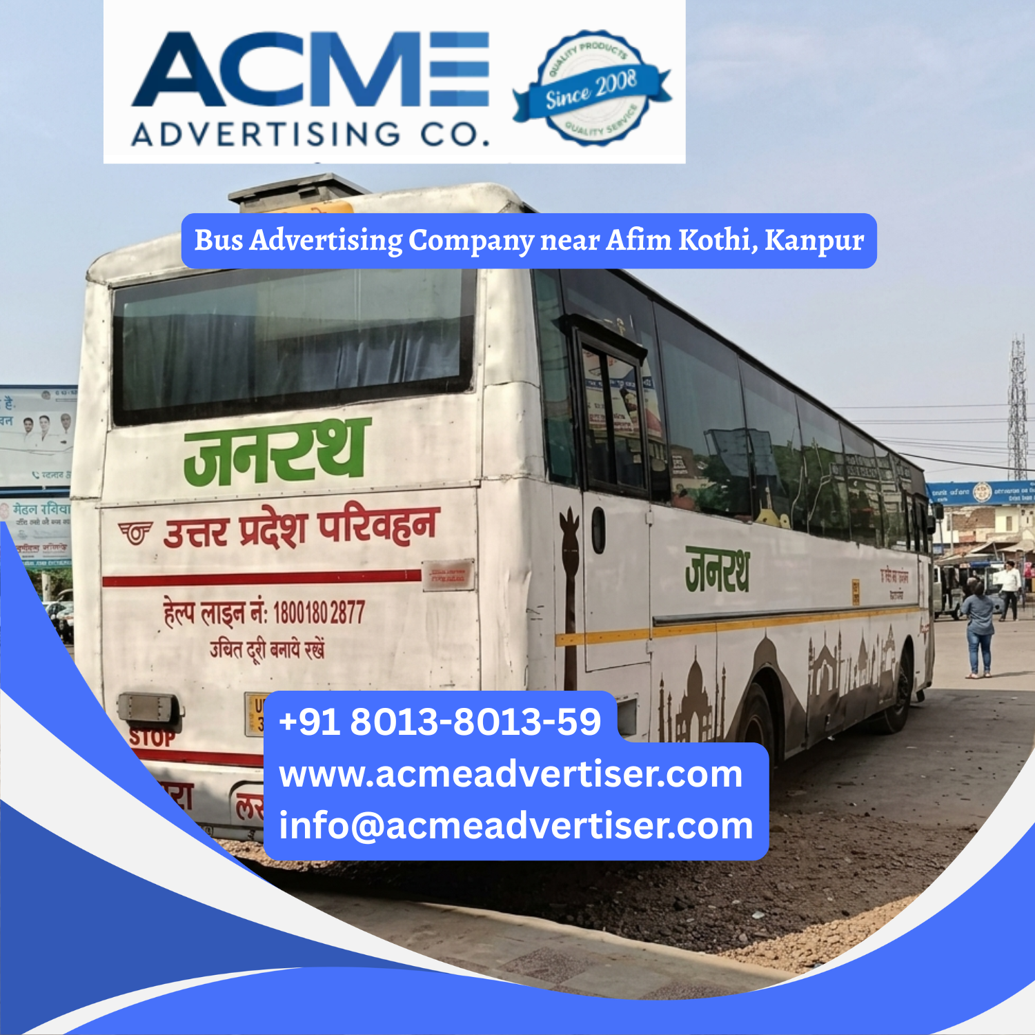 Bus Advertising Company near Afim Kothi, Kanpur - 