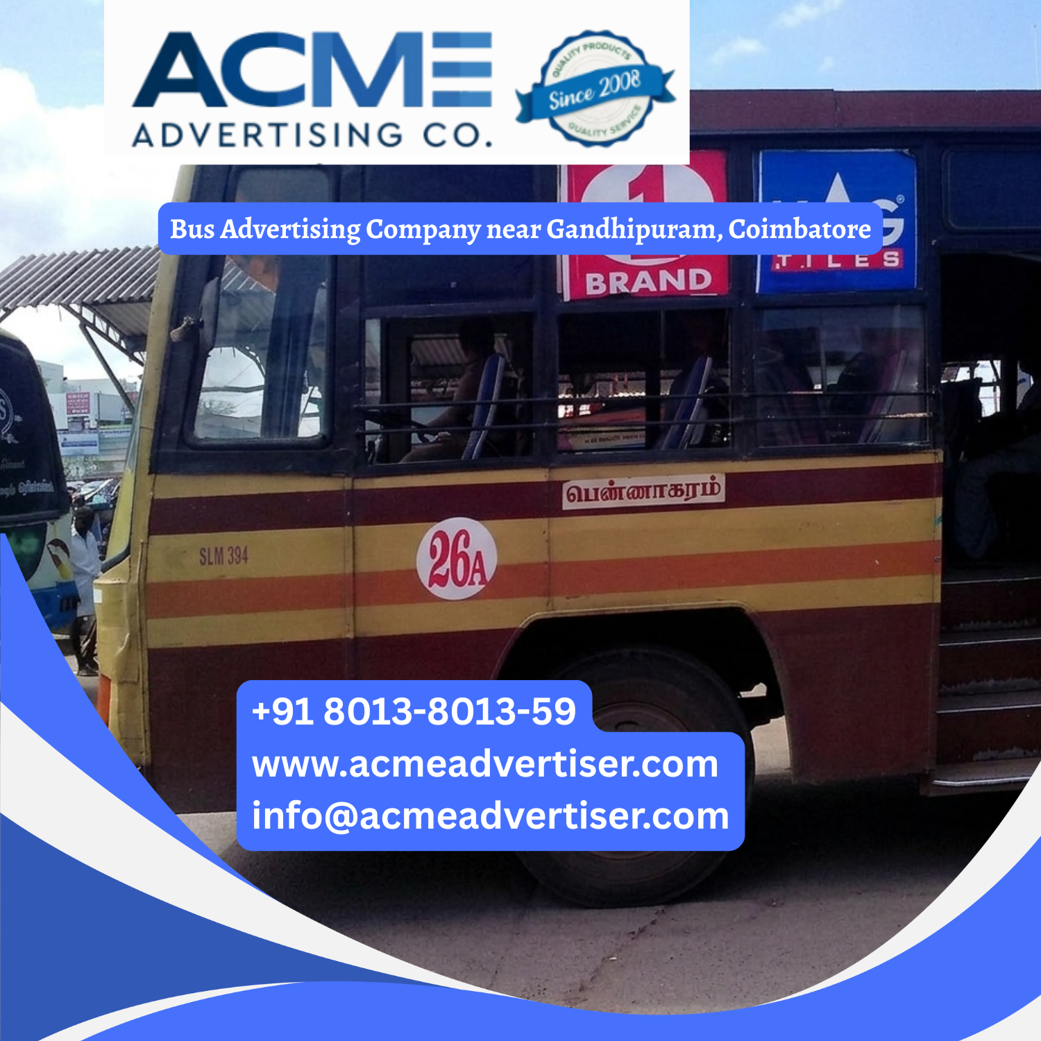 Bus Advertising Company near Gandhipuram, Coimbatore - 