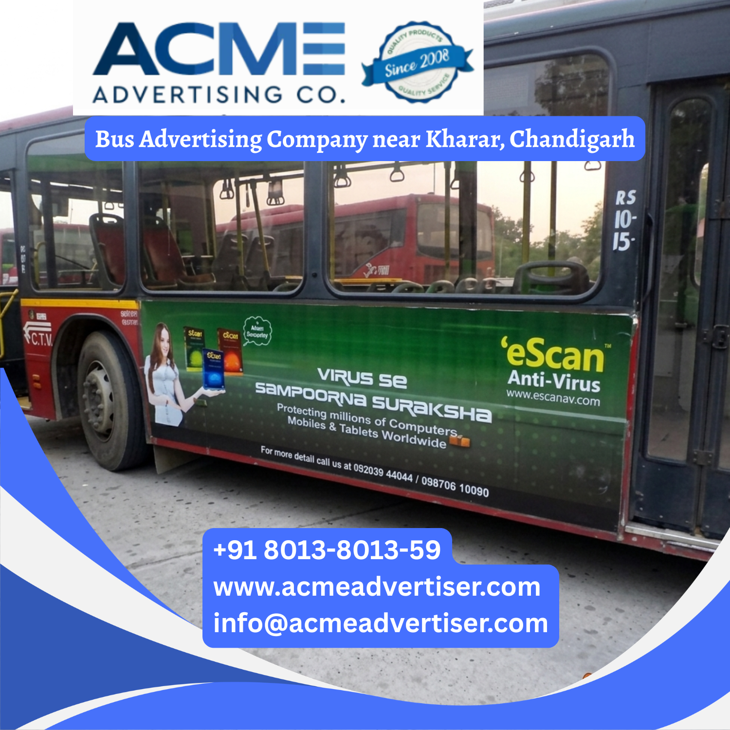 Bus Advertising Company near Kharar, Chandigarh - 