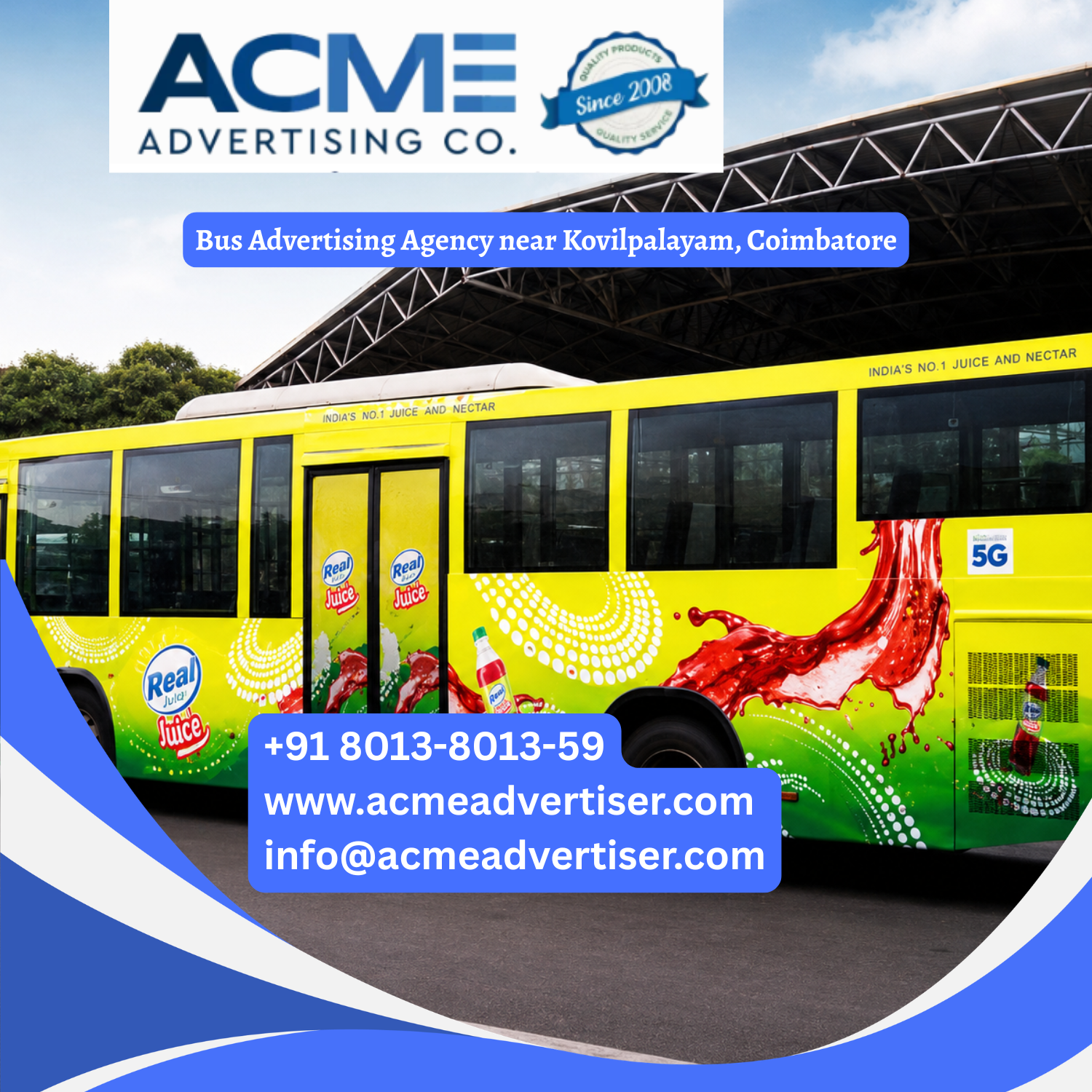 Bus Advertising Agency near Kovilpalayam, Coimbatore - 