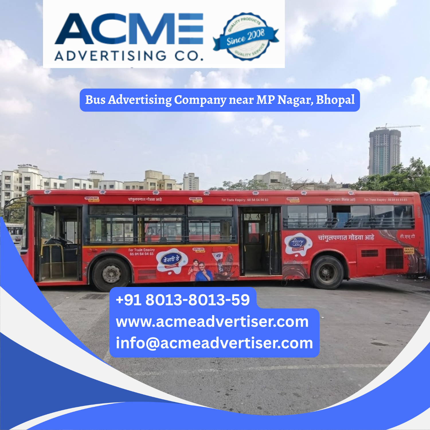 Bus Advertising Company near MP Nagar, Bhopal - 