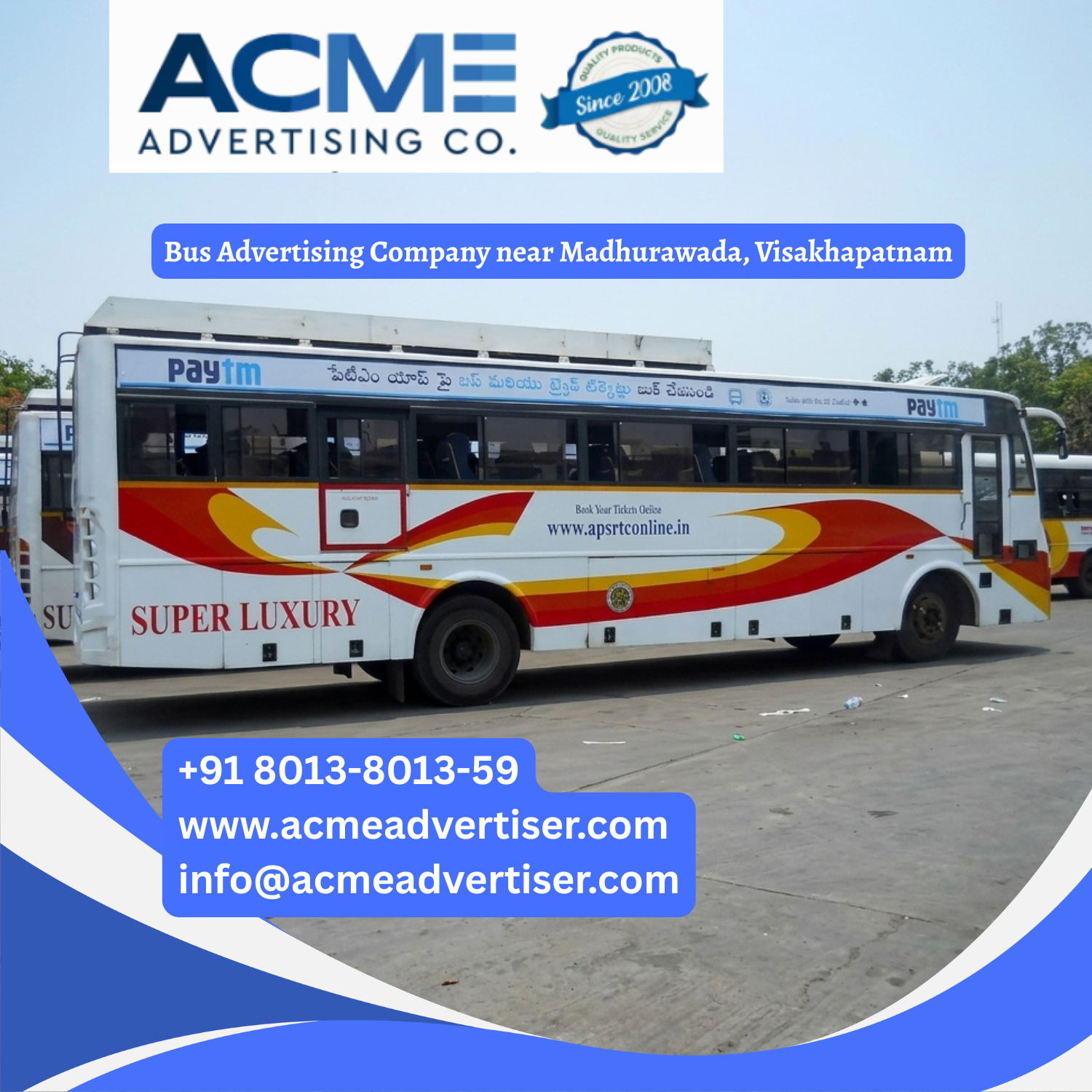 Bus Advertising Company near Madhurawada, Visakhapatnam - 