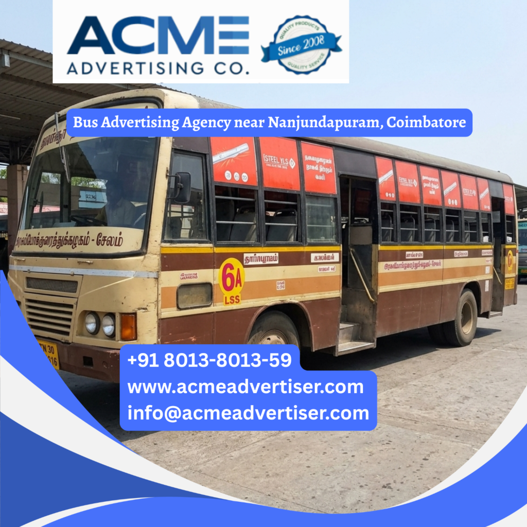 Bus advertising near Nanjundapuram, Coimbatore on branded buses across routes Bus Advertising Agency near BRS Nagar, Ludhiana