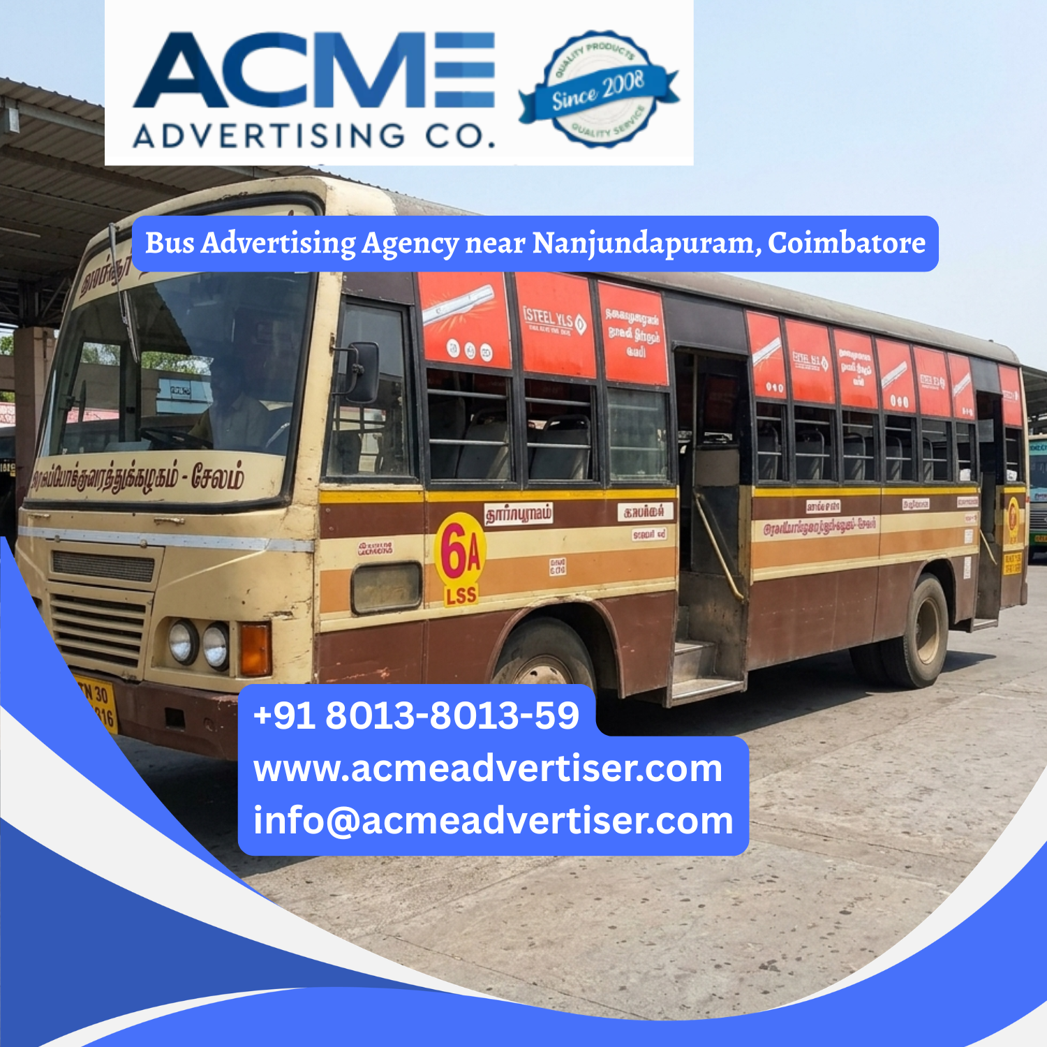 Bus Advertising Agency near Nanjundapuram, Coimbatore - 