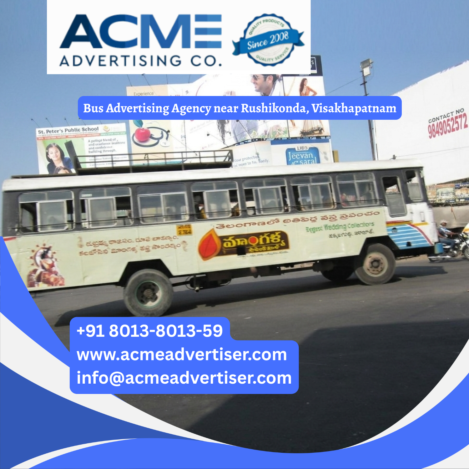 Bus Advertising Agency near Rushikonda, Visakhapatnam - 