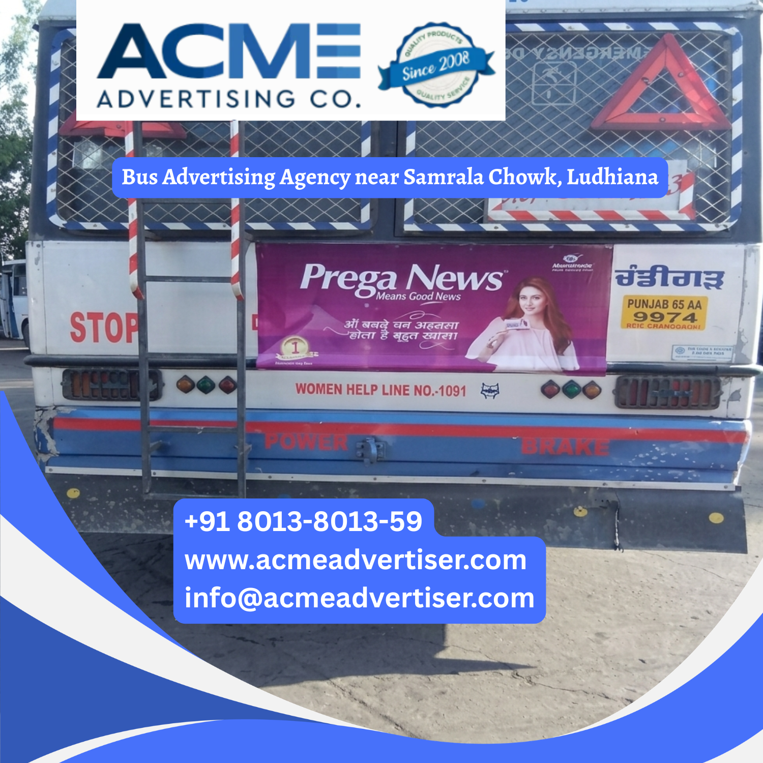 Bus Advertising Agency near Samrala Chowk, Ludhiana - 