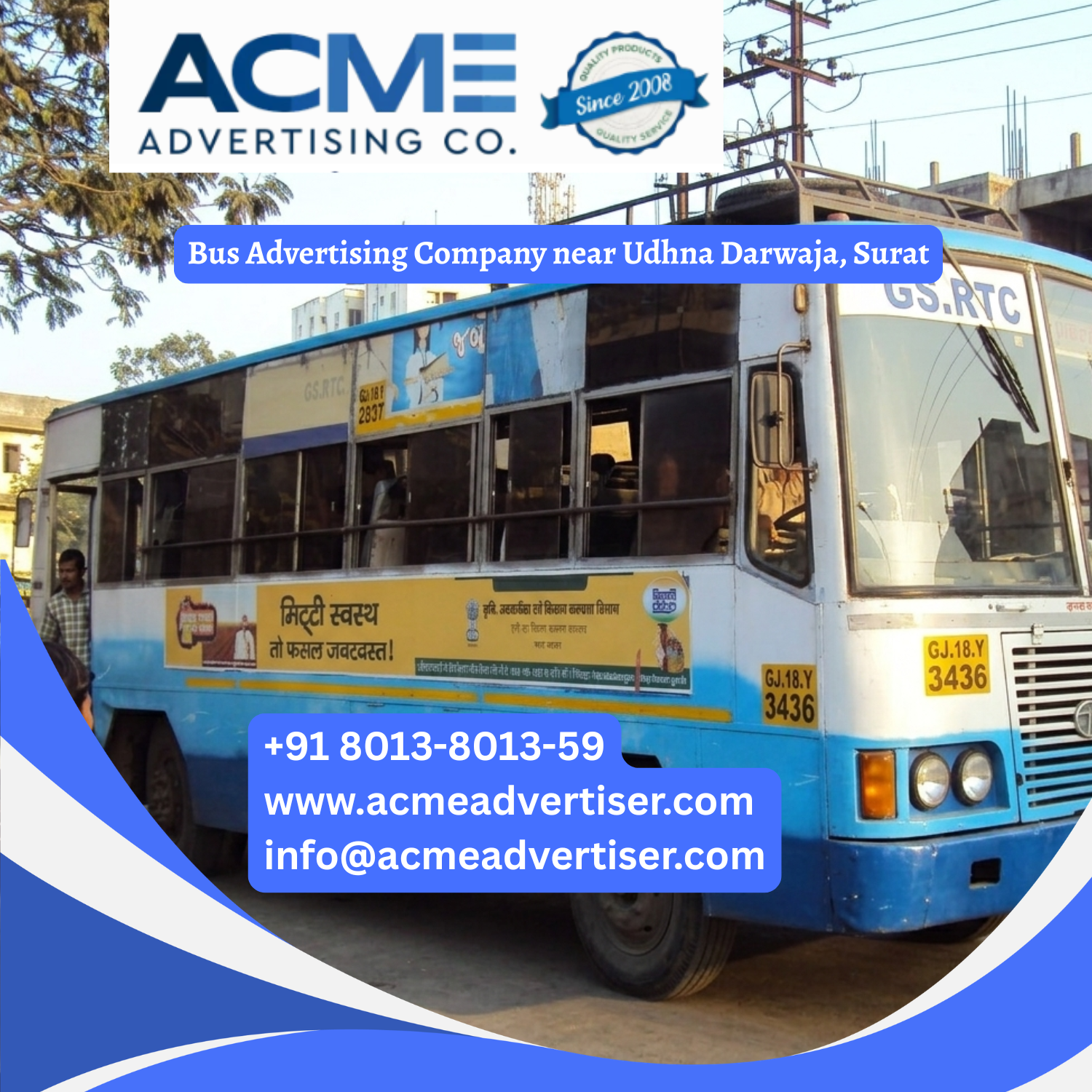 Bus Advertising Company near Udhna Darwaja, Surat - 