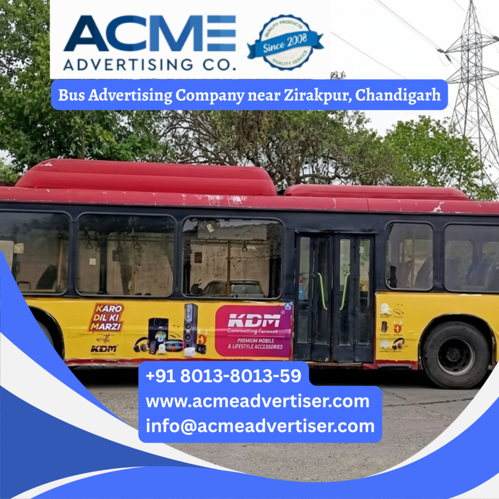 Bus advertising near Zirakpur, Chandigarh on branded buses across Tricity routes Bus Advertising Company near Kharar, Chandigarh
Bus Advertising Company near Ganeshpeth, Nagpur