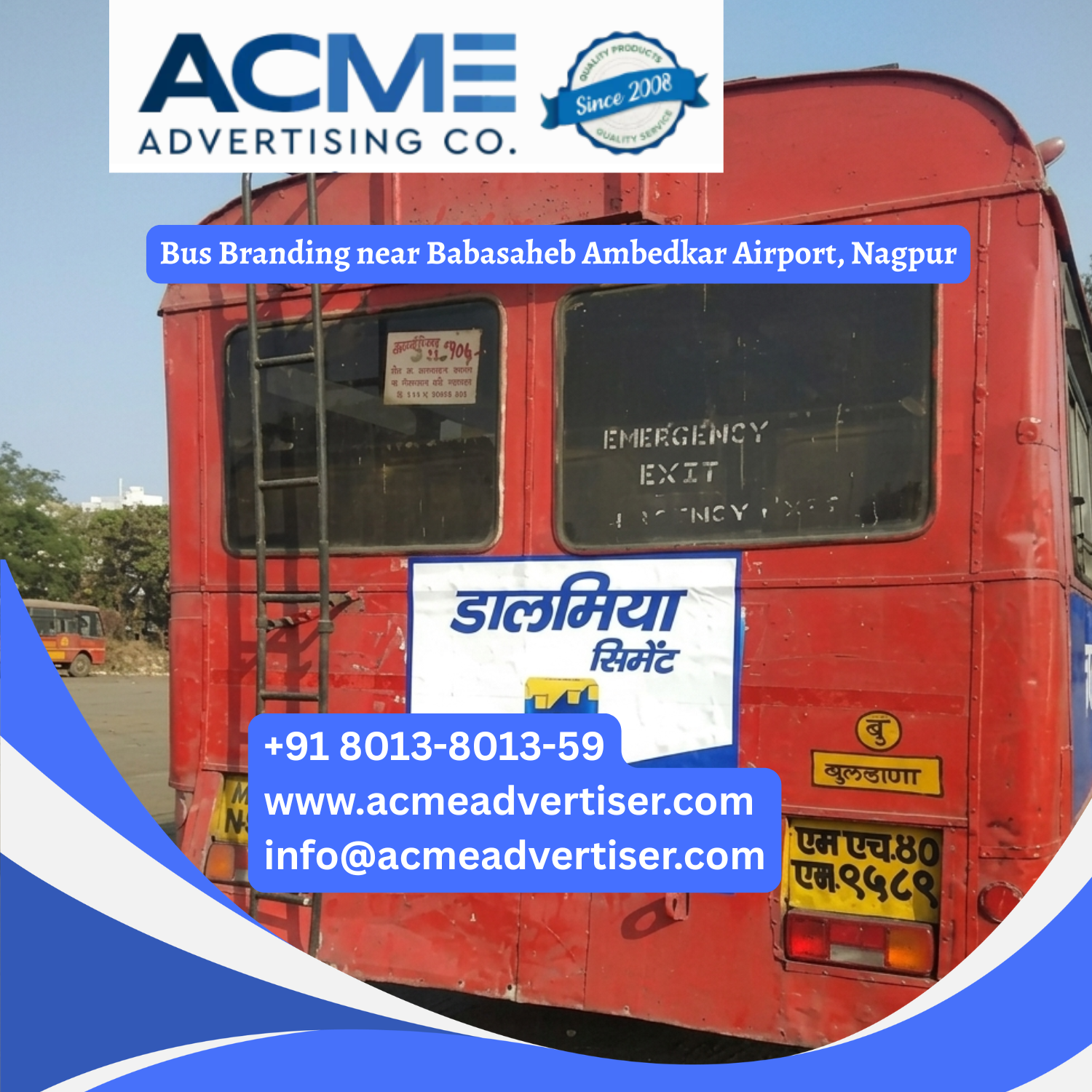 Bus Branding near Babasaheb Ambedkar Airport, Nagpur - 
