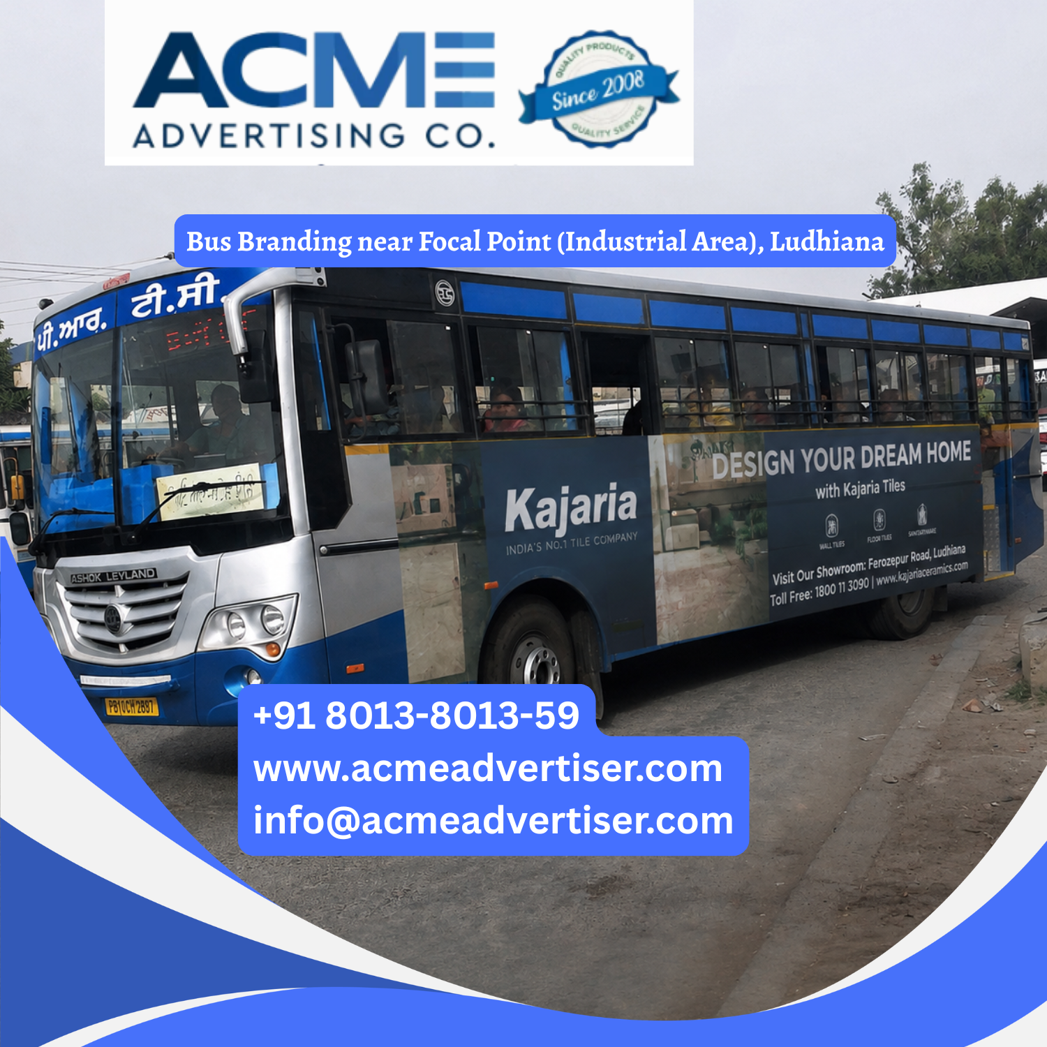Bus Branding near Focal Point (Industrial Area), Ludhiana - 