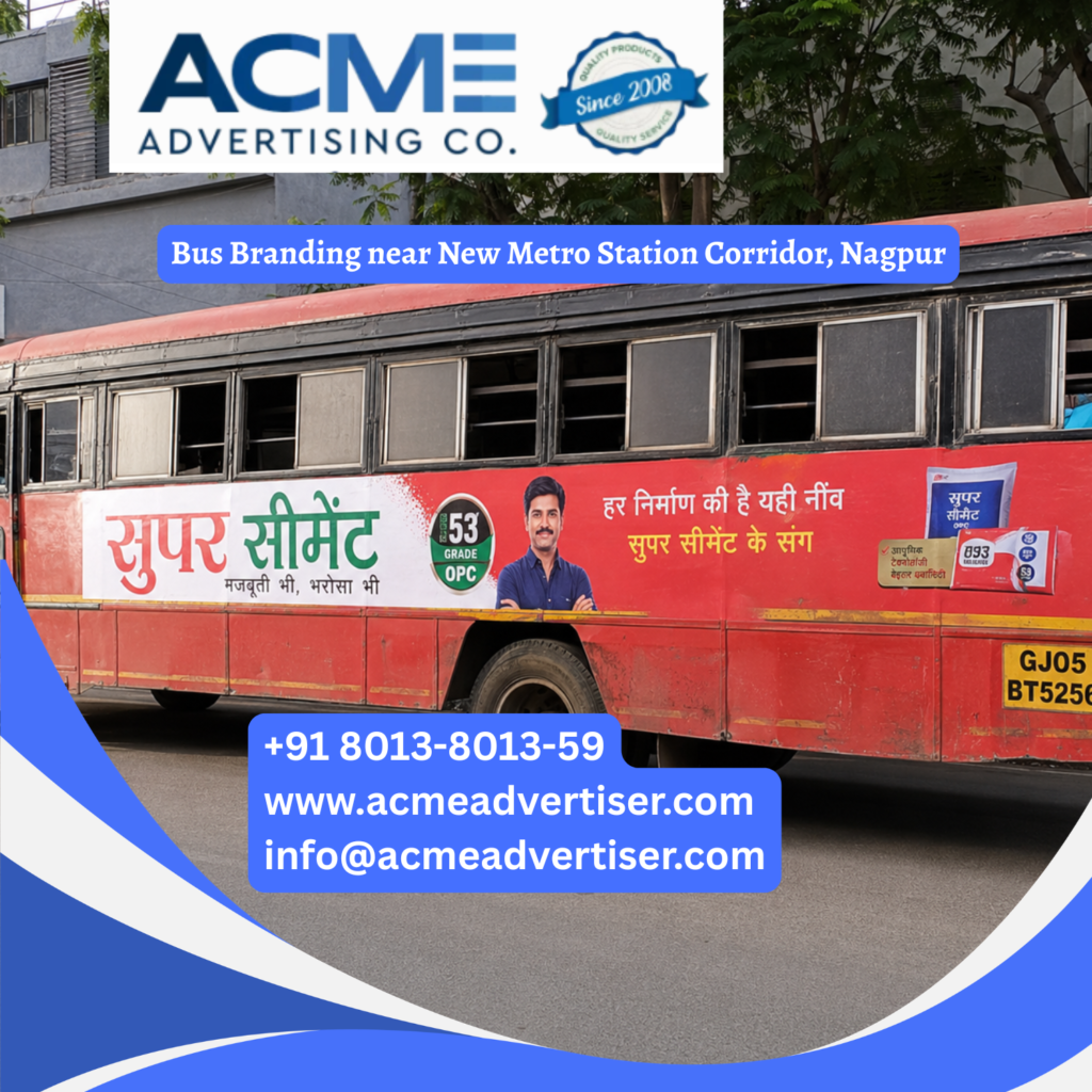 Bus branding near New Metro Station Corridor, Nagpur on branded city buses Bus Advertising Agency near Sachin GIDC, Surat Bus Advertising Company near Udhna, Surat
Bus Advertising Agency near Bassi, Jaipur