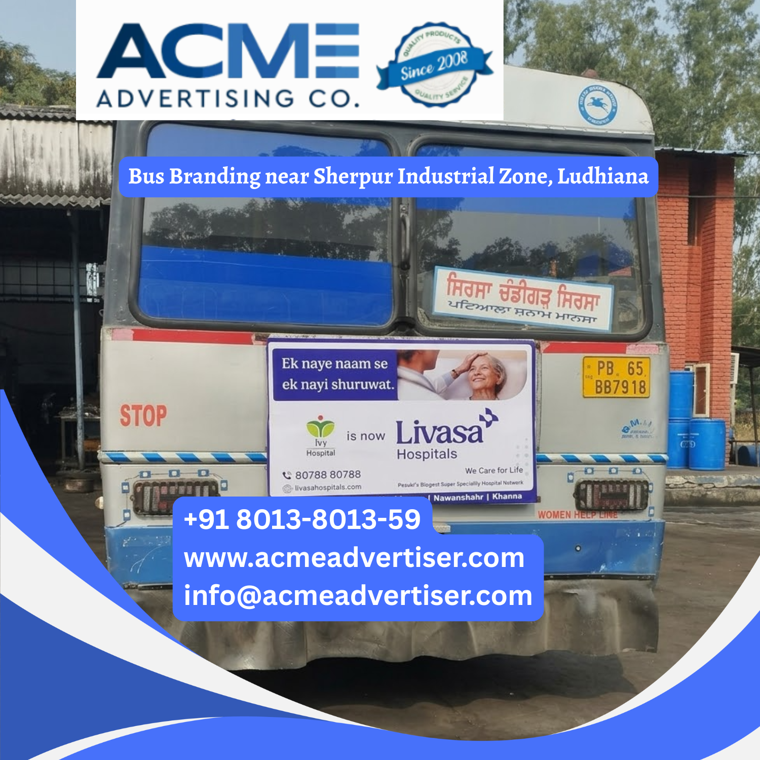 Bus Branding near Sherpur Industrial Zone, Ludhiana - 