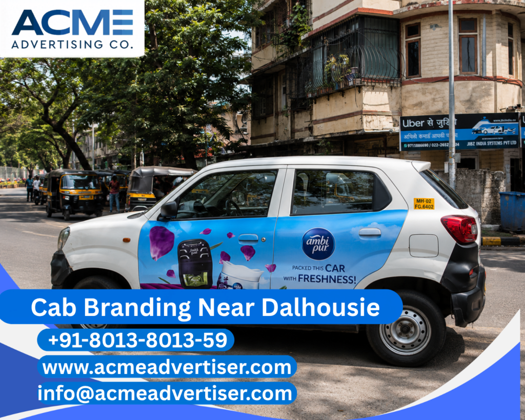 Cab Branding Company Near Dalhousie delivering professional cab branding campaigns for businesses in Kolkata.