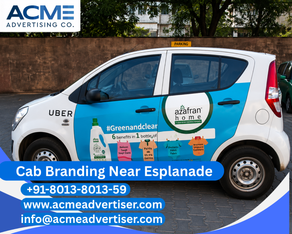 Cab Branding Company Near Esplanade offering premium cab branding services and outdoor advertising solutions in Kolkata.