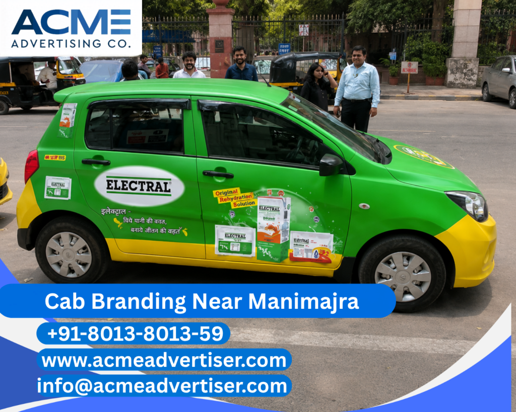 Cab Branding Company Near Manimajra delivering premium cab branding and transit advertising solutions in Chandigarh.
