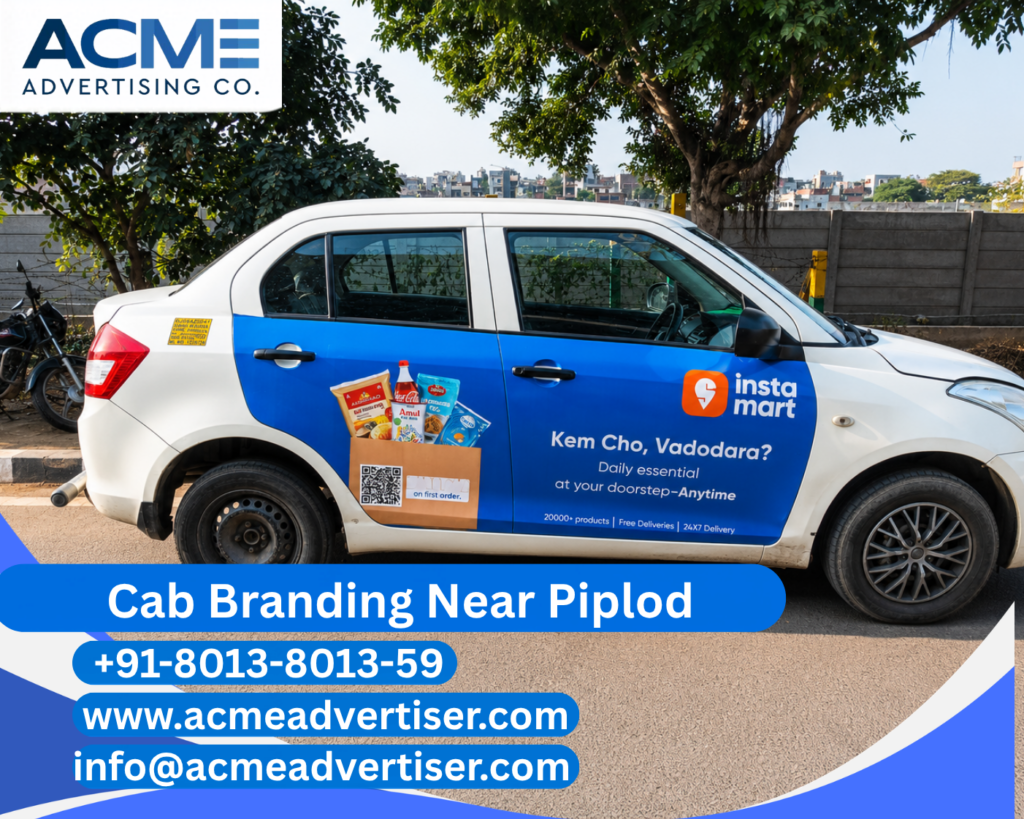 Cab Branding Company Near Piplod delivering premium cab branding and transit advertising solutions in Surat.