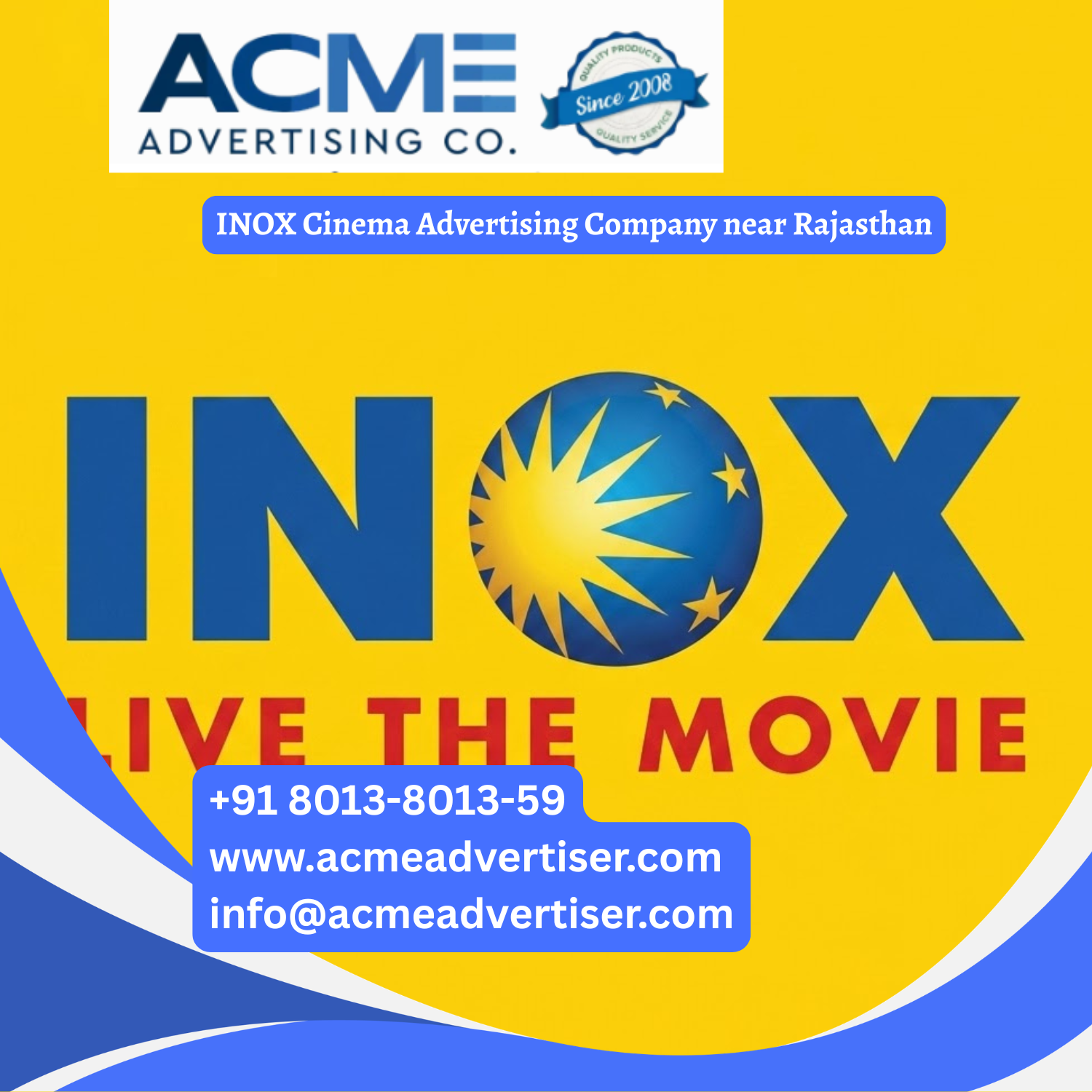 INOX Cinema Advertising Company near Rajasthan - 