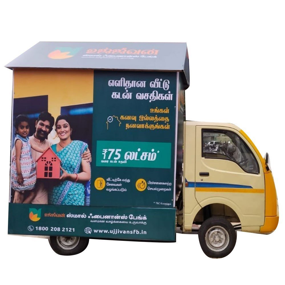 Mobile van advertising for real estate promotion in India