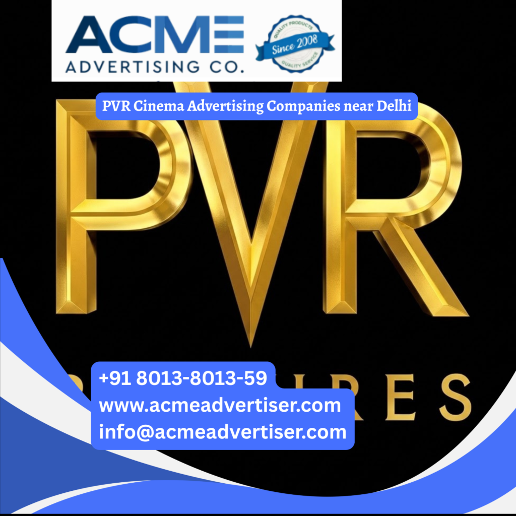 PVR cinema advertising near Delhi with branded screens and theatre displays
INOX Cinema Advertising Company near Maharashtra