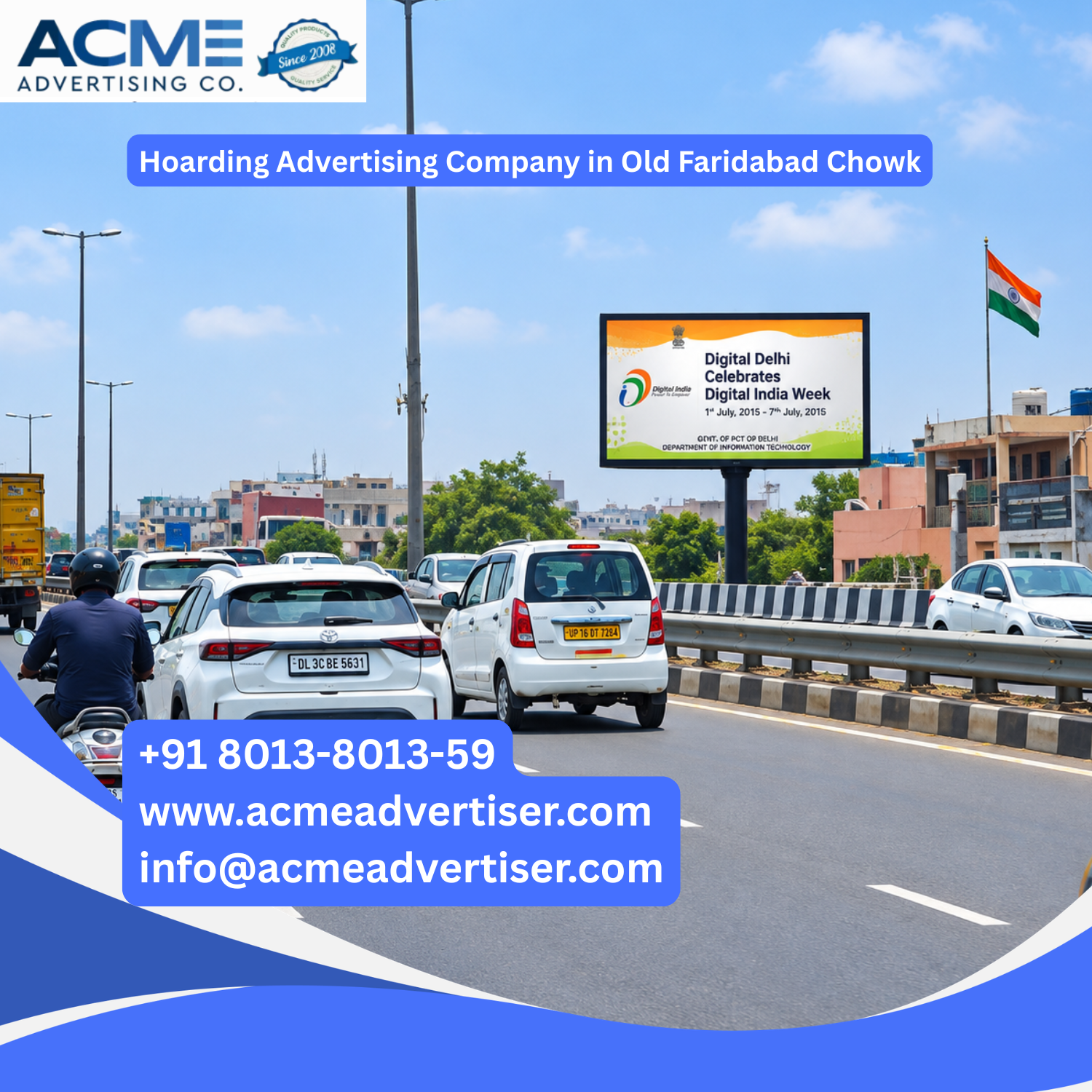 Hoarding Advertising Company in Old Faridabad Chowk - 