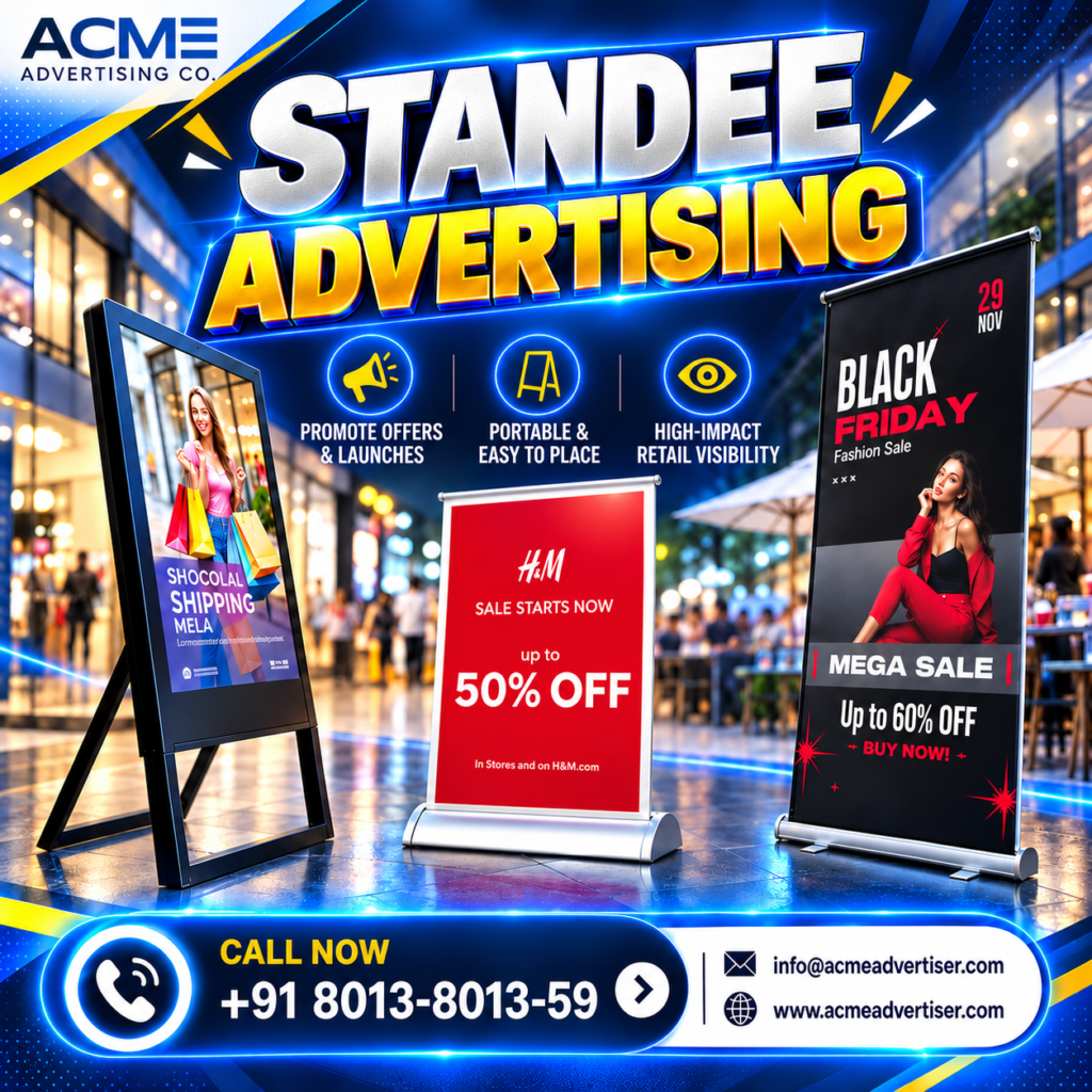 Neon Standee Advertising Showcase