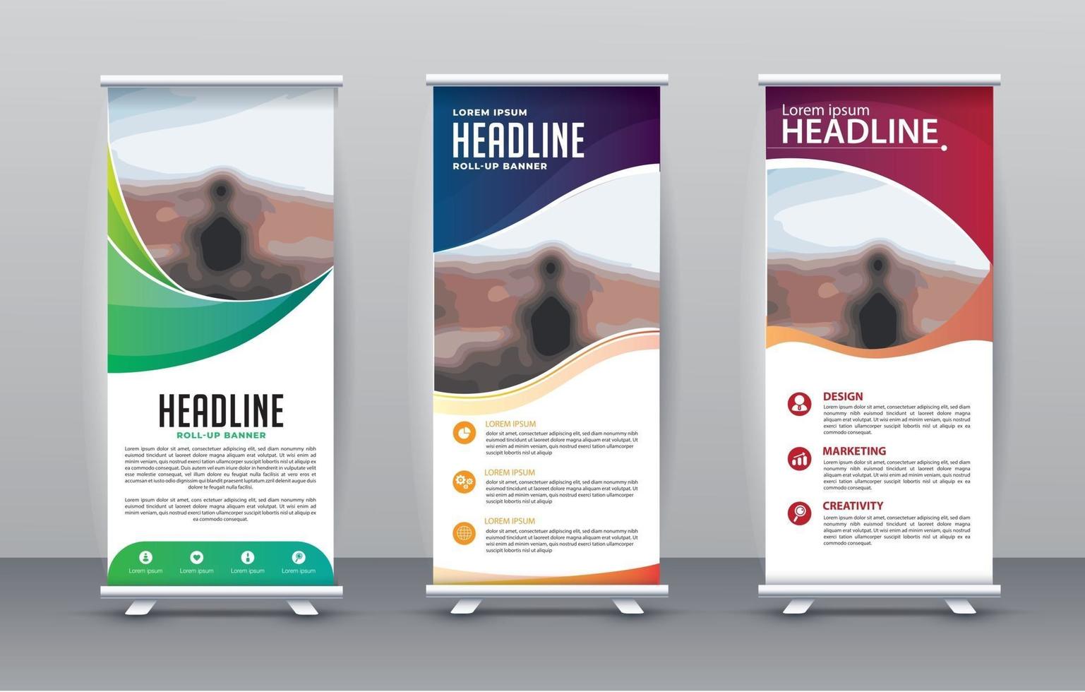 Roll-up Banner Doublesided, Double design