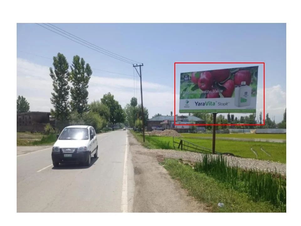 YaraVita Billboard – billboard advertising Companies in Jammu & Kashmir YaraVita Stopit billboard in rural roadside scene ACME Advertising Co., top billboard advertising companies in Jammu & Kashmir, promotes fruit quality branding.