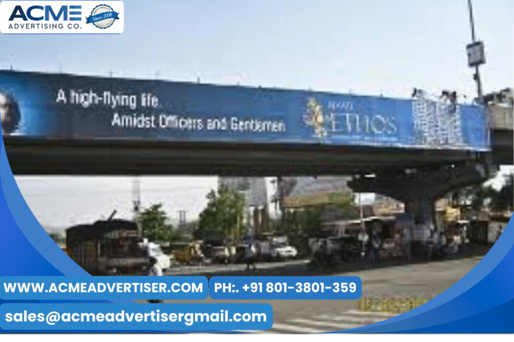 Make Your Brand Unmissable with Acme’s Gantry Hoarding Campaigns.