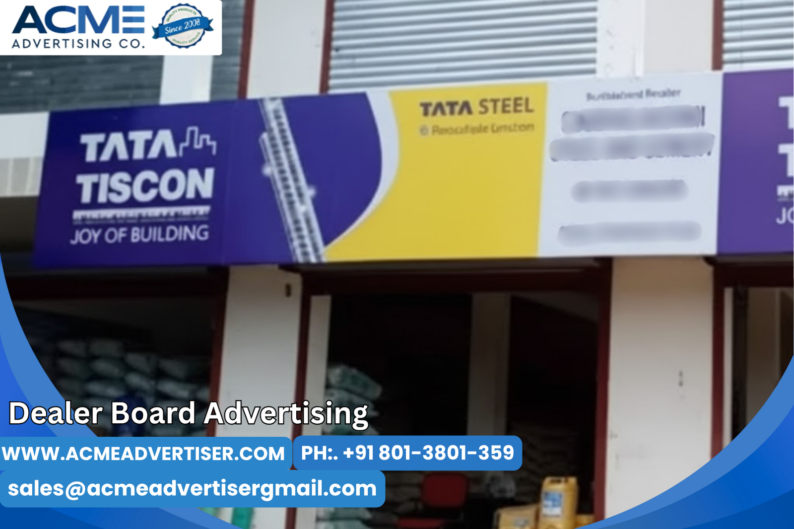 dealer board advertising with acme advertising company