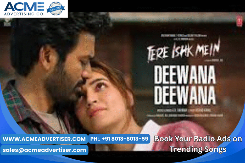 Deewana Deewana I Tere ishq mein Trending song on Radio advertising with Acme advertising co. Deewana Deewana I Tere ishq mein Trending song on Radio advertising with Acme advertising co.