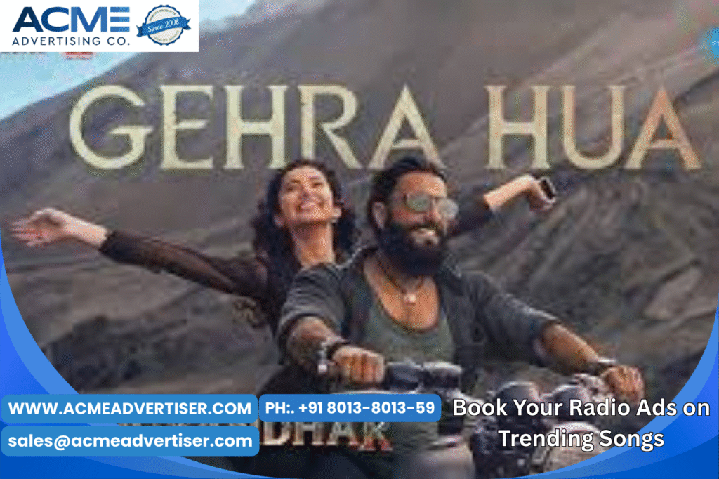 Gehra Hua I Dhurandar Trending song on Radio advertising with Acme advertising co. Gehra Hua I Dhurandar Trending song on Radio advertising with Acme advertising co.