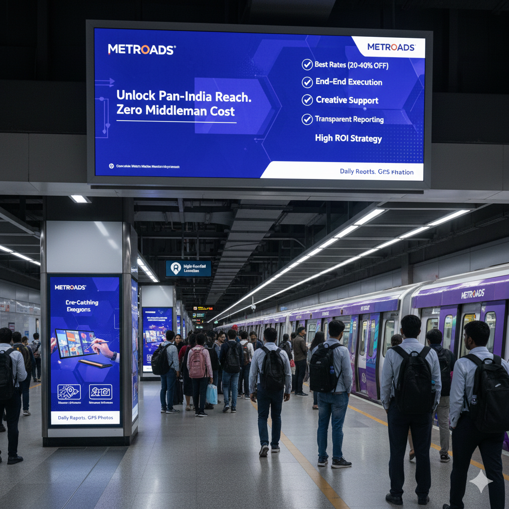 Metro Train Branding with acme advertising co.