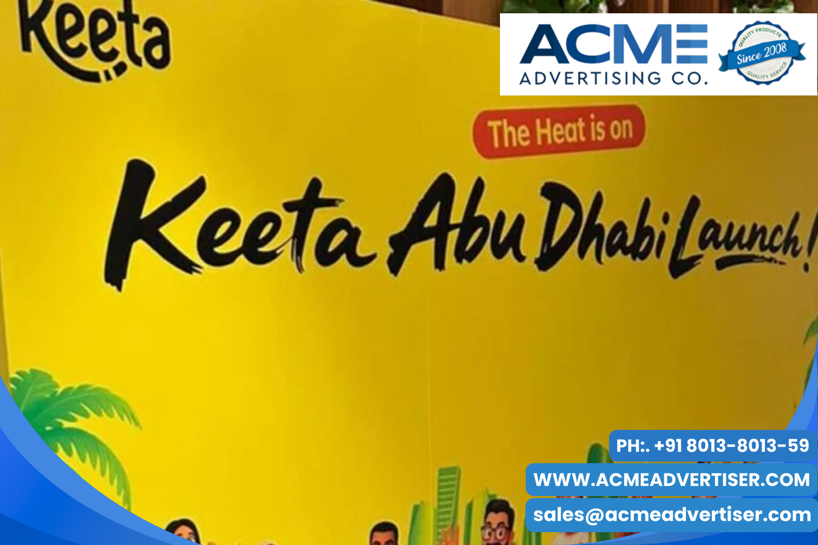 Keeta uae branding with Acme Advertising Co