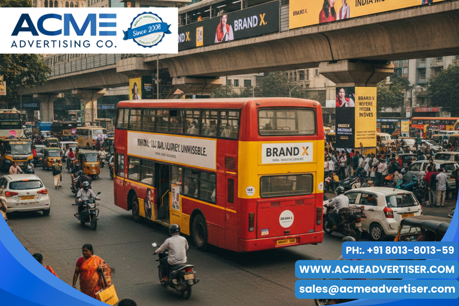 Transit advertising agency near me with Acme Advertising Co
