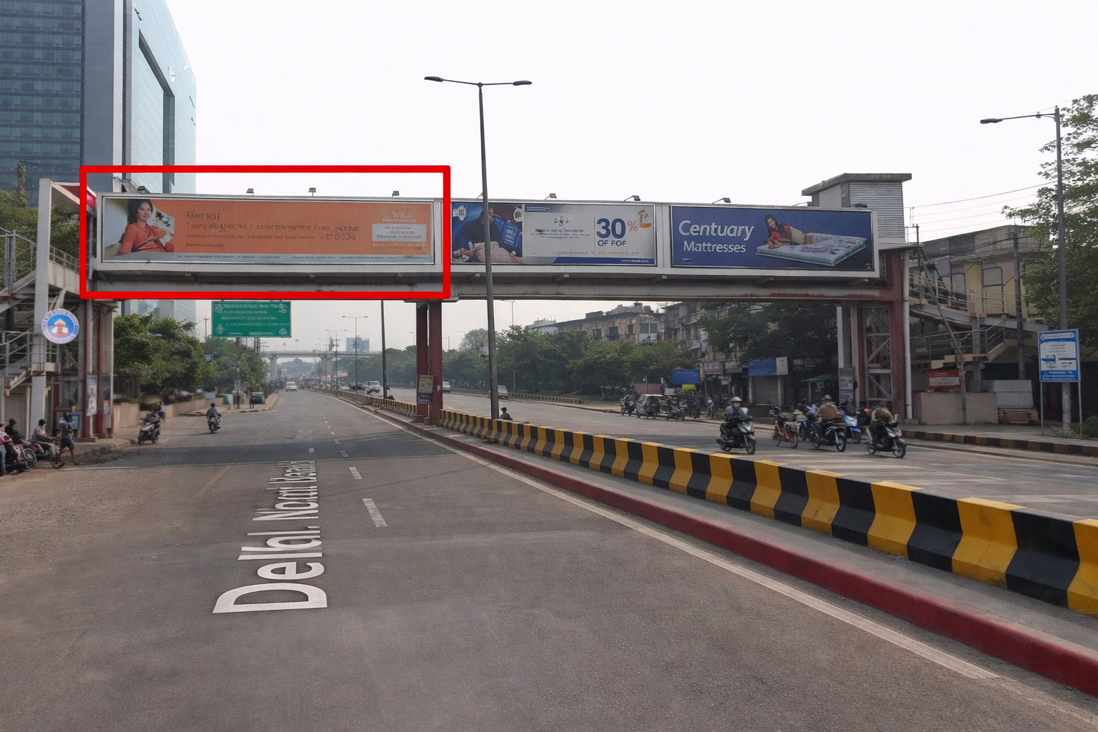 Foot over bridge Advertising in Sector 16 Faridabad - Haryana
