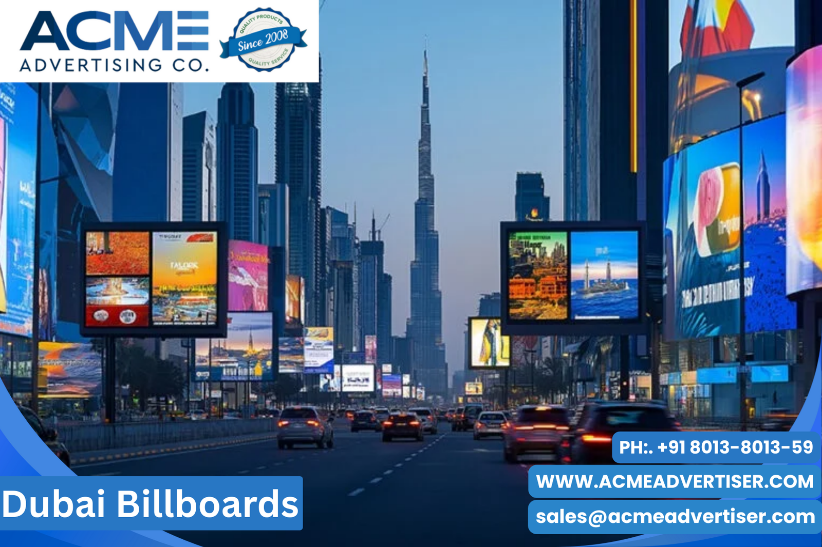 Dubai Billboards with Acme Advertising Co