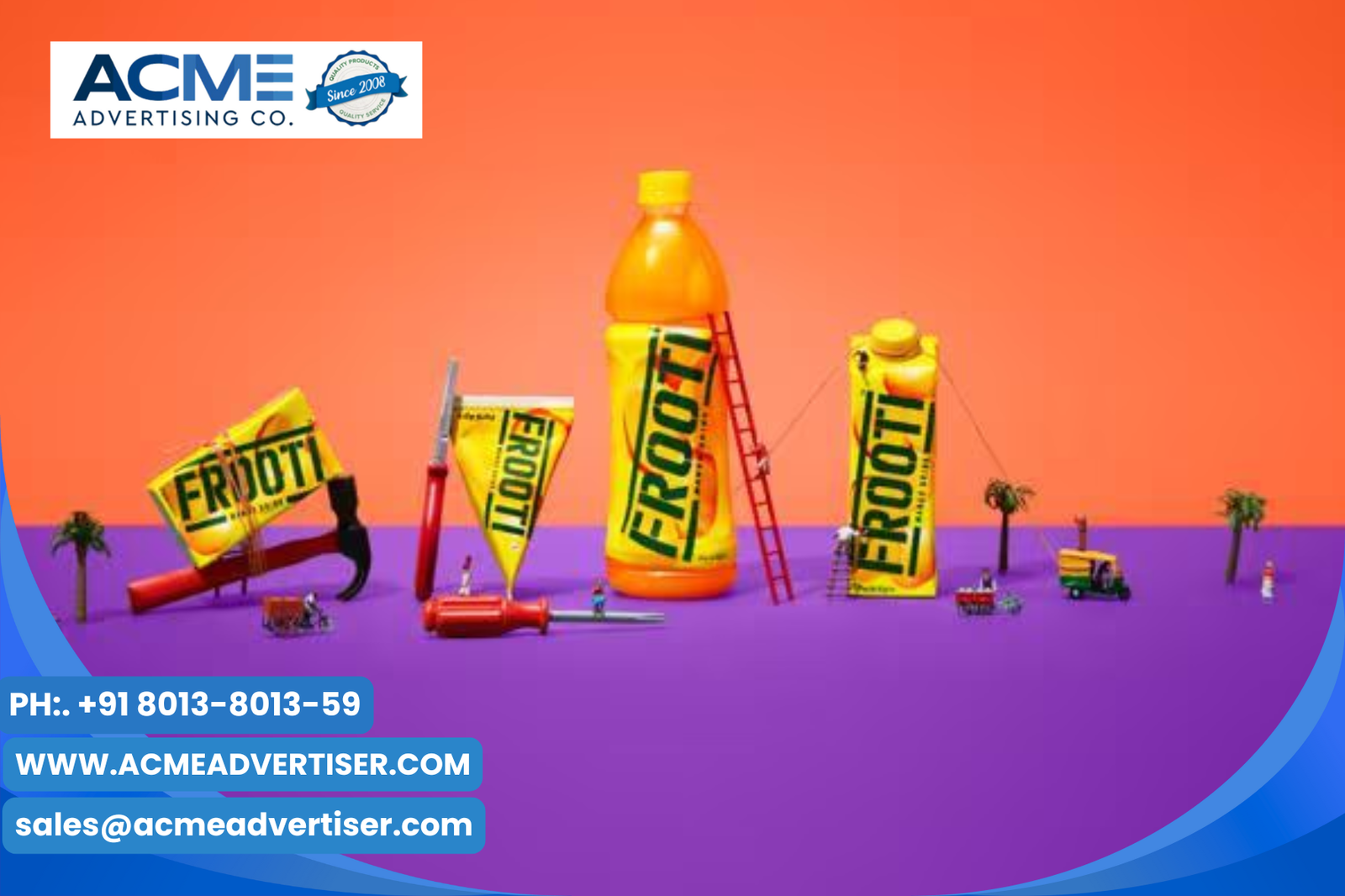 Marketing Strategy of Frooti brand advertising with Acme Advertising Co
