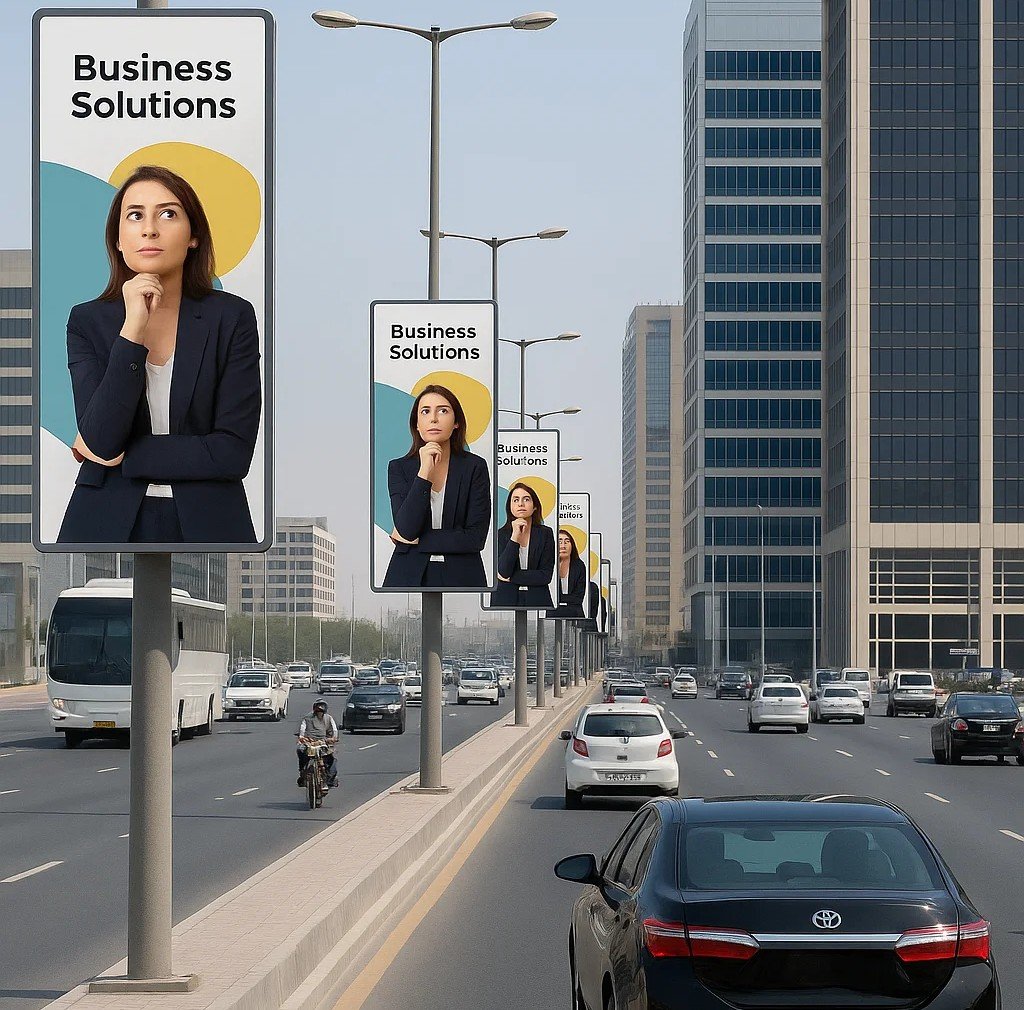 Pole kiosk advertising in Faizabad Road Lucknow - Lucknow