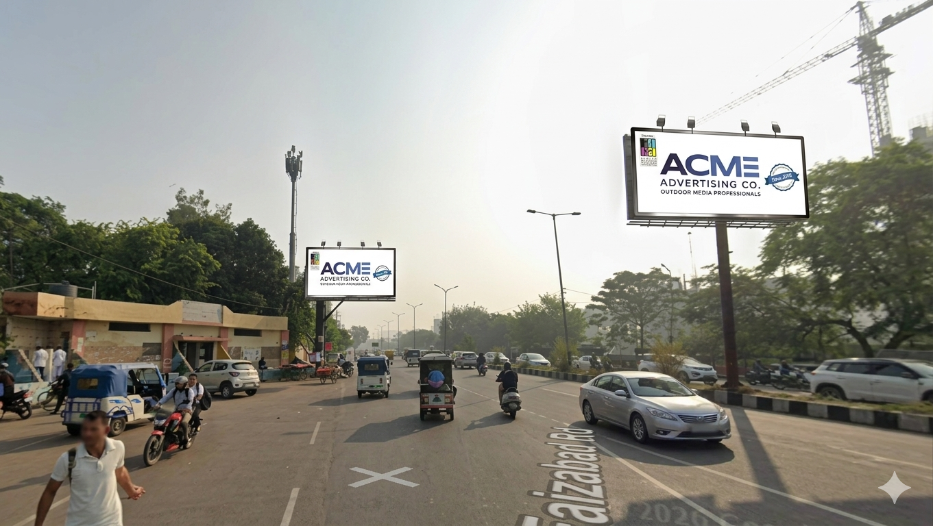 Pole kiosk advertising in Indira Nagar Lucknow - Lucknow
