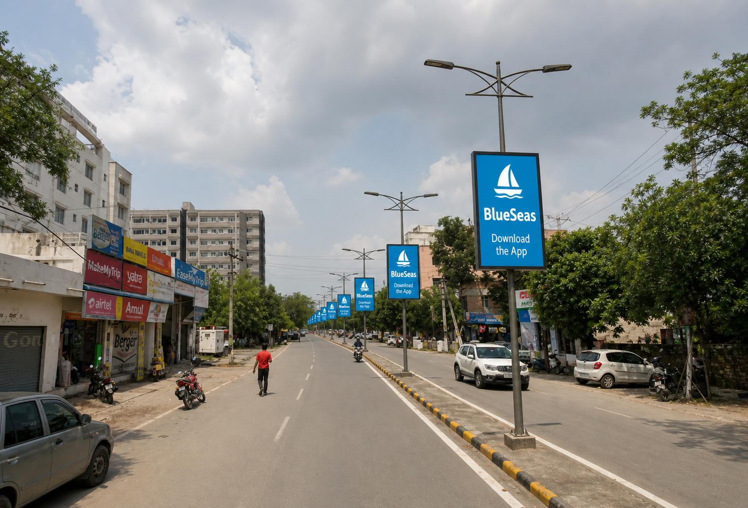 PoleKiosk branding in Syphon Circle Road Rajasthan - Rajasthan