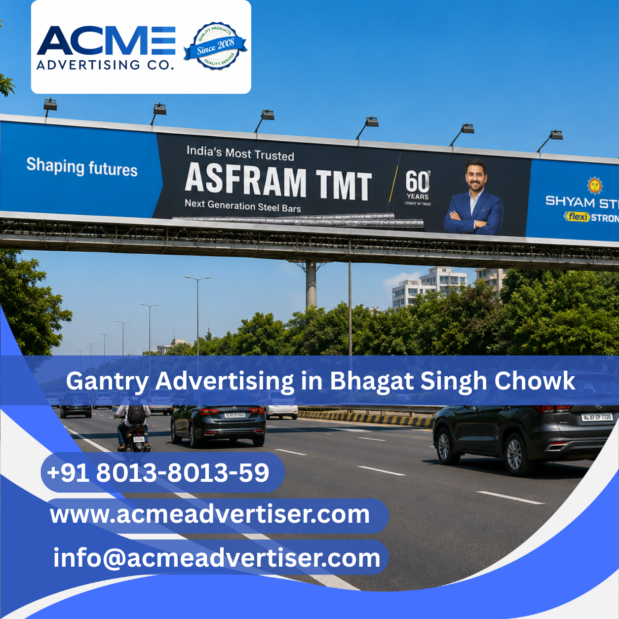 Gantry Advertising Agency in Croma Showroom Bhagat Singh Chowk - Uttarakhand