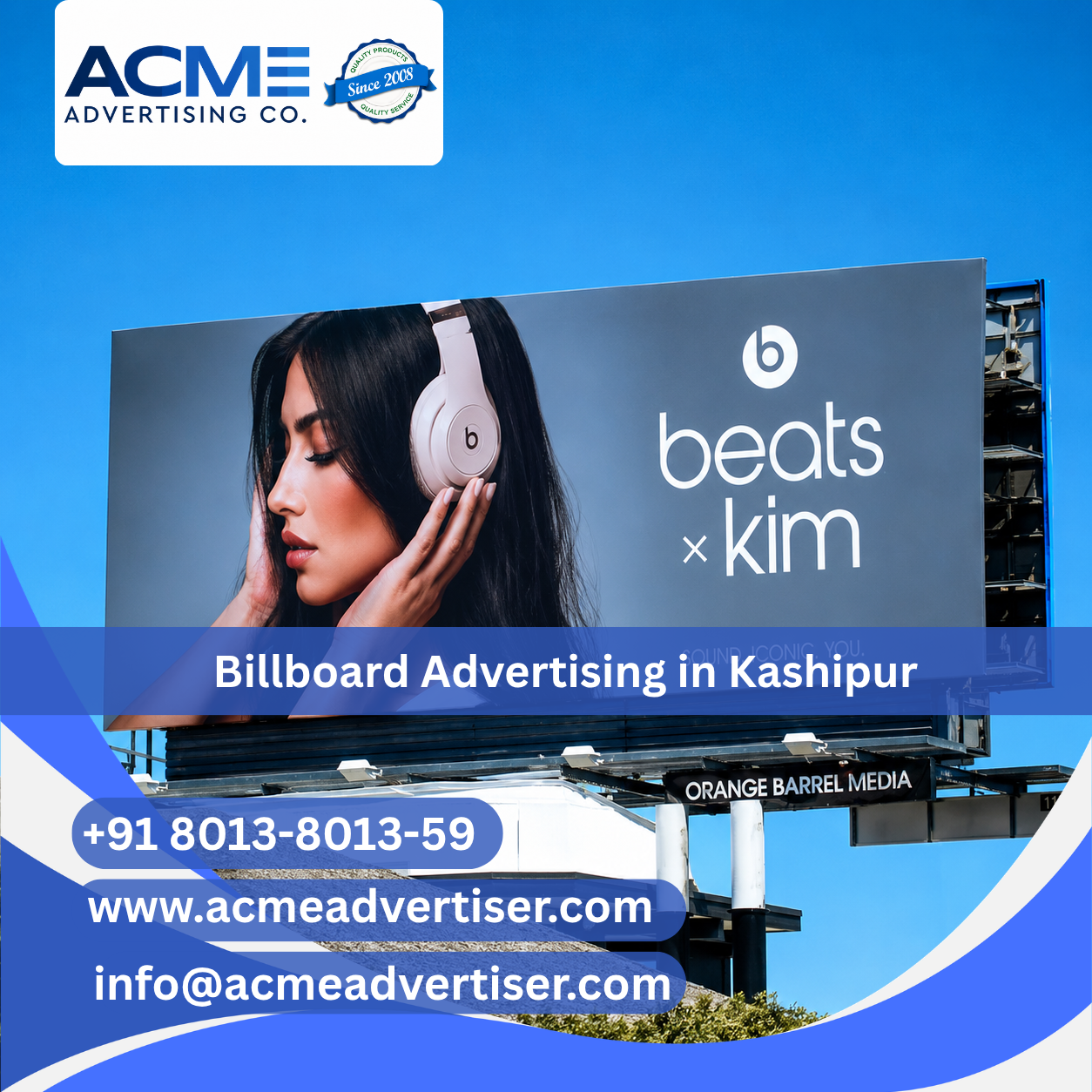 Billboard Advertising Company in Kashipur Bypass fcg Gaba chowk - Uttarakhand