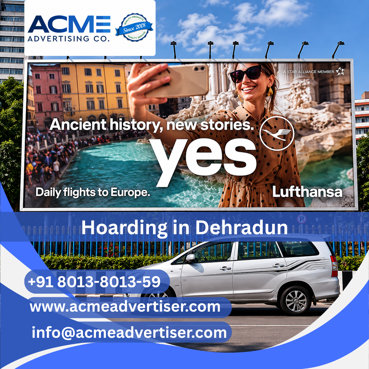Hoarding Agency in Dehradun Road near Hotel dhl fcg Roorkee - Uttarakhand