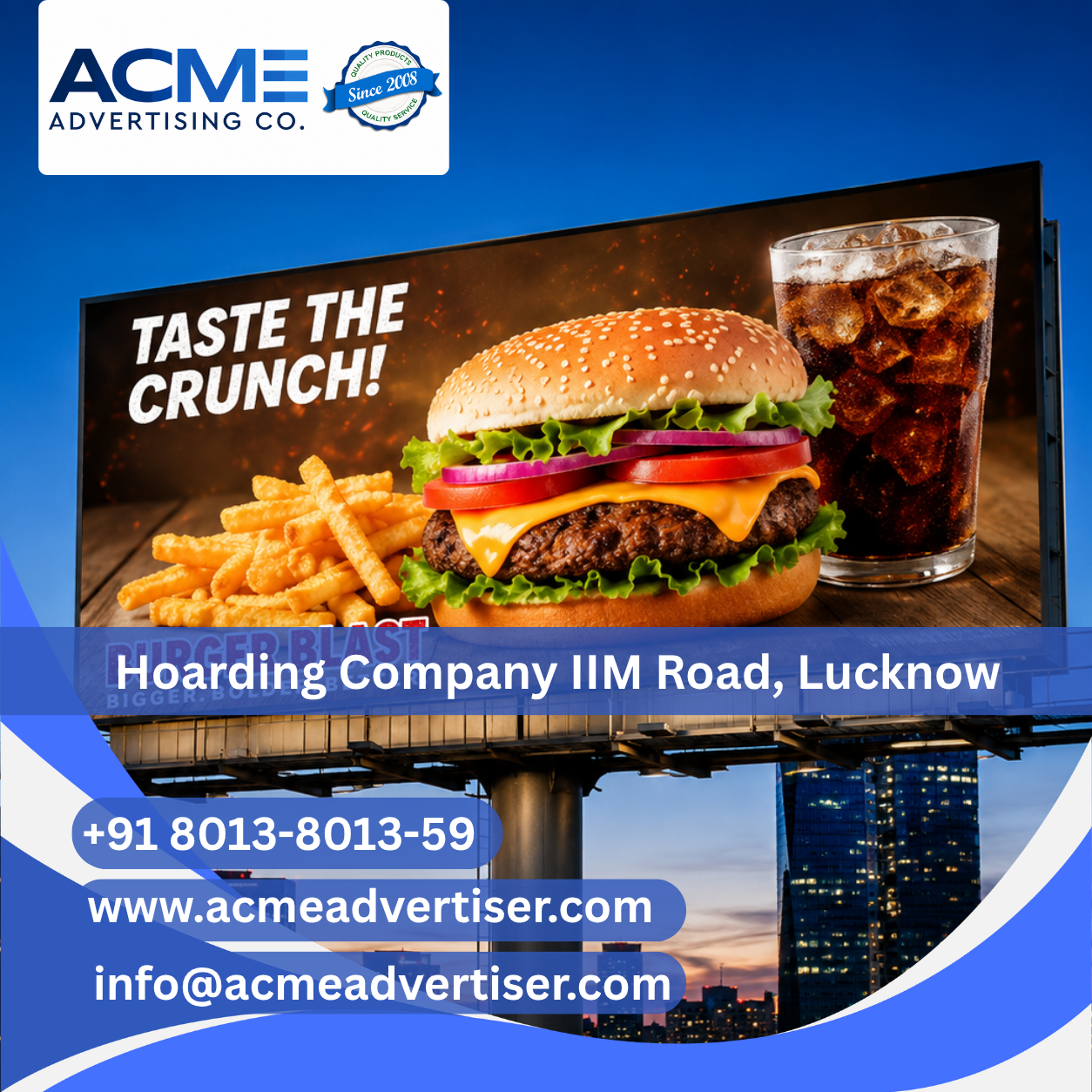 Hoarding Advertising Company IIM Road, Lucknow, Uttar Pradesh - Lucknow