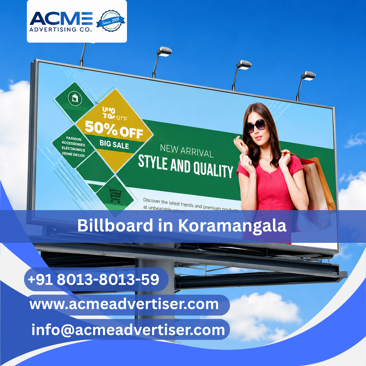 Billboard Company in Koramangala HSR Layout, Ring Road Circle From FTT BDA Complex - Andhra Pradesh