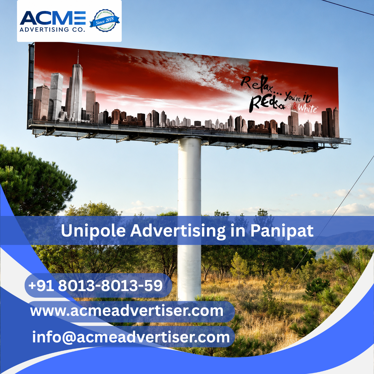 Unipole Advertising Company in Mittal Mall Panipat FTF CAR Parking - Haryana