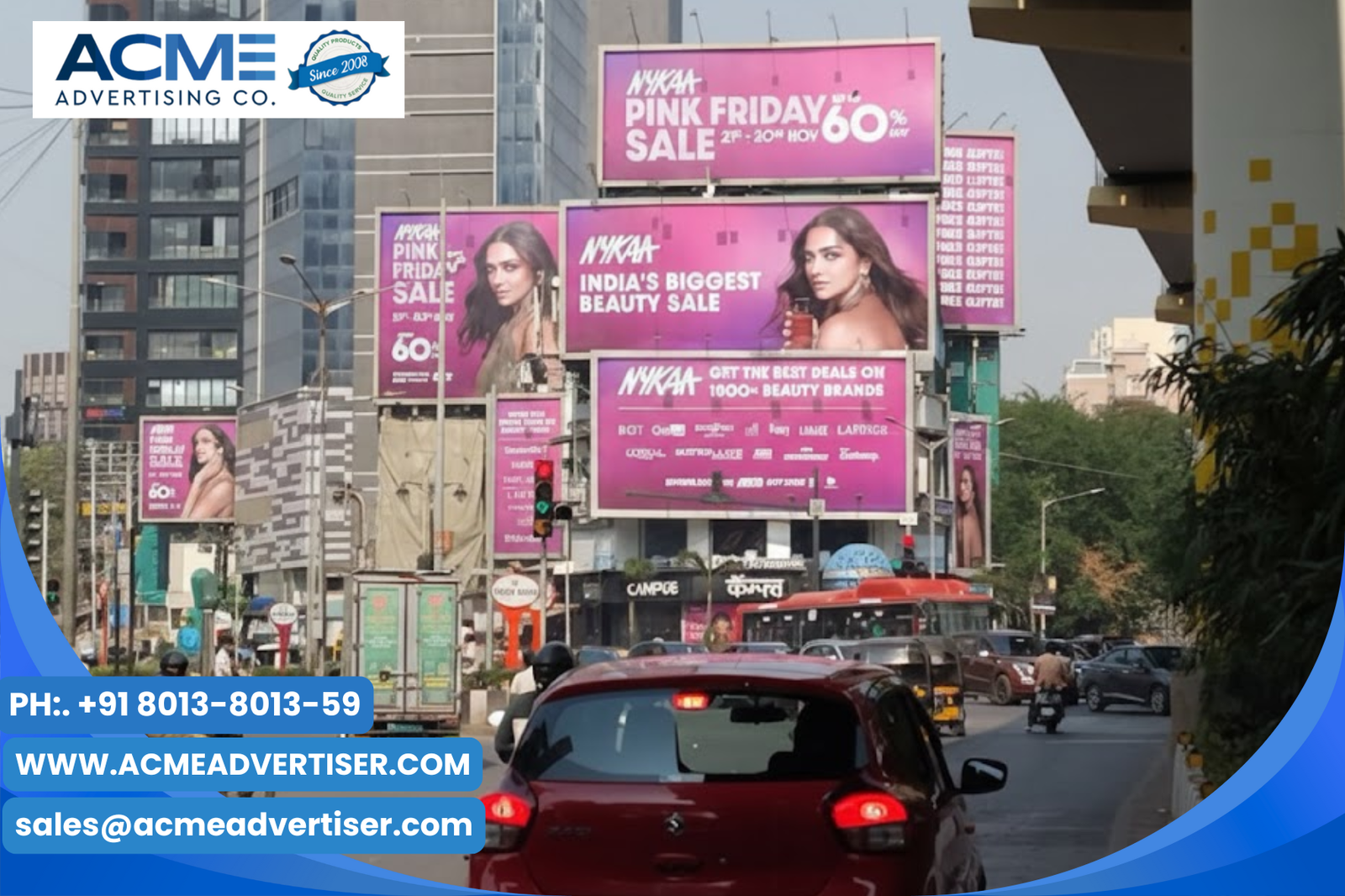 nykaa marketing with Acme Advertising Co