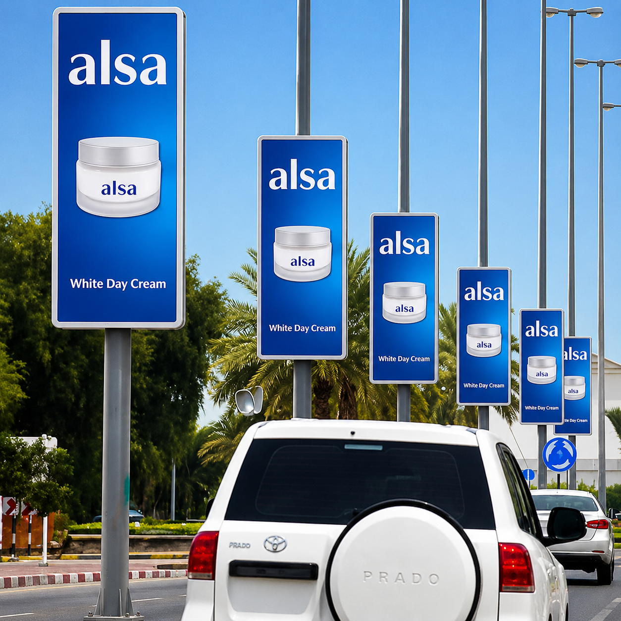 Pole kiosk advertising in Mathura Road Faridabad haryana - Haryana